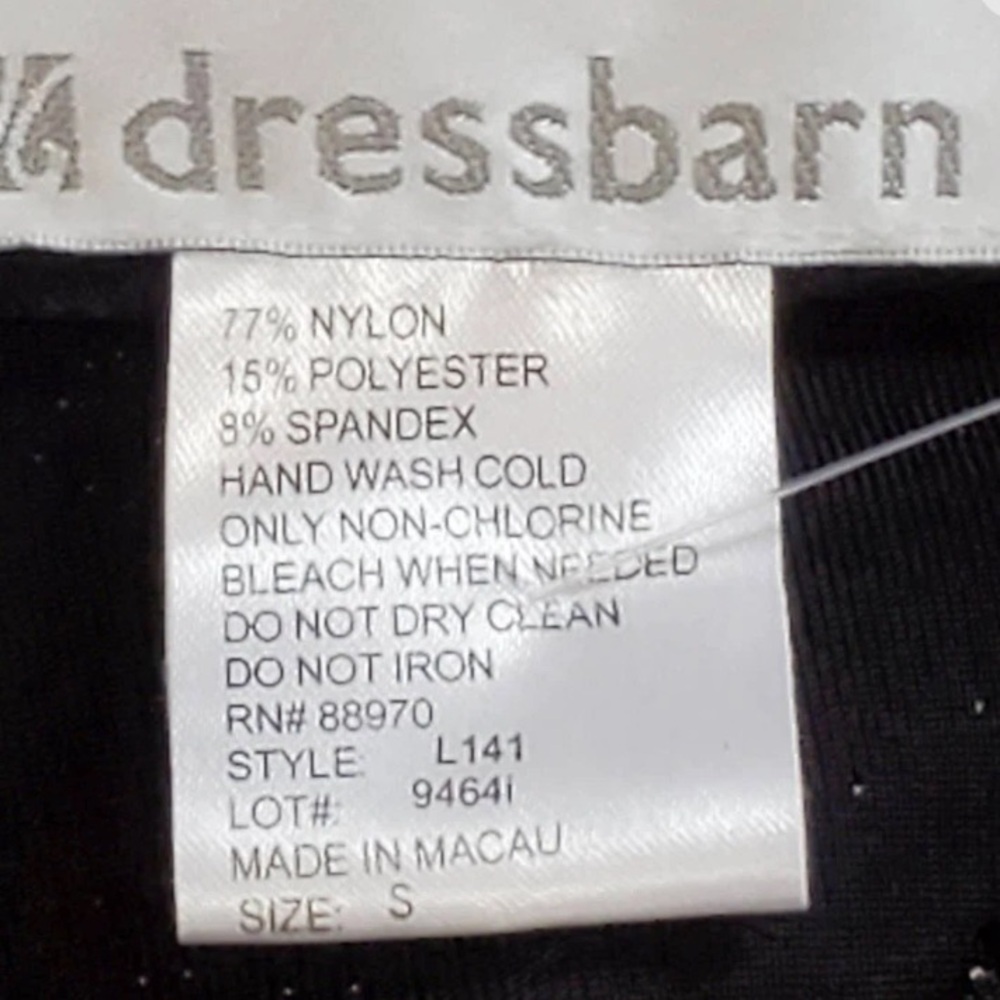 Dressbarn Women's Elegant Black/Gold Shimmer Cardigan - Picture 5 of 7